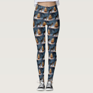 Duitse Herdershond Kerst Feestelijke Periode Leggings