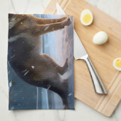 Duitse Herdershond Kerst Feestelijke Periode Theedoek (Quarter Fold)