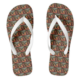 Duitse Herdershond Kerstfeest Teenslippers