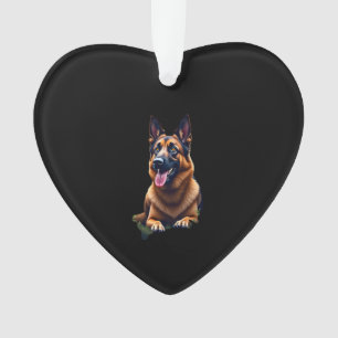 Duitse Herdershond Kopportret Hond Liefhebber Huis Ornament