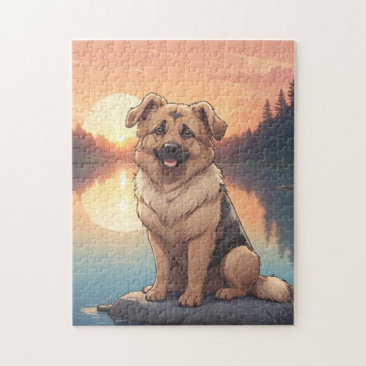 Duitse herdershond legpuzzel (Verticaal)