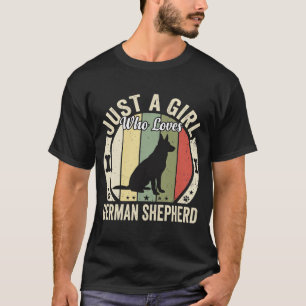 Duitse Herdershond Meisje Hond Liefhebber Ontwerp T-shirt