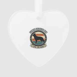 Duitse Herdershond Moeder Vintage Hond Liefhebber Ornament