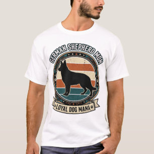 Duitse Herdershond Moeder Vintage Hond Liefhebber T-shirt