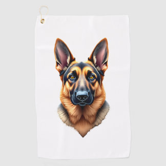 Duitse Herdershond Mooie Puppy Hond (1) Golfhanddoek