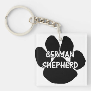 Duitse herdershond poot naam.png sleutelhanger