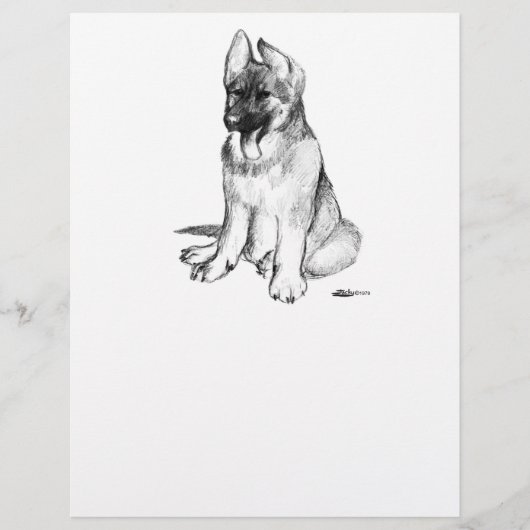 Duitse Herdershond Puppy Flyer (Voorkant)