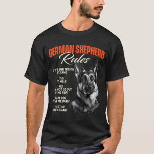 Duitse Herdershond Regels - Hond Liefhebber Dier R T-shirt