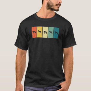 Duitse Herdershond Retro Zonsondergang Duitse Herd T-shirt