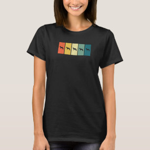 Duitse Herdershond Retro Zonsondergang Duitse Herd T-shirt