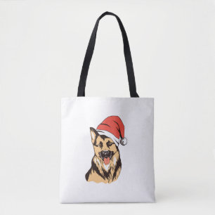 Duitse herdershond Santa Hat - Grappige kerst Draagtas