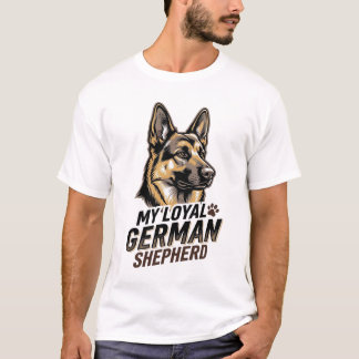 Duitse Herdershond Shirt Vintage Gravure Hond Lief