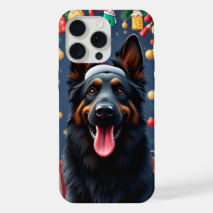 Duitse Herdershond Sinterklaas Vakantie Dagelijks  iPhone 15 Pro Max Hoesje