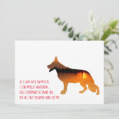 Duitse herdershond sjabloon (Staand voorkant)