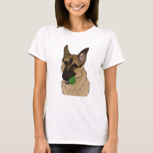 Duitse Herdershond Speeltijd met Bal T-shirt