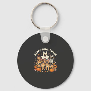 Duitse Herdershond spook Halloween ontwerp_ Sleutelhanger
