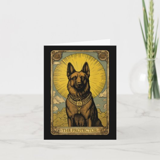 Duitse herdershond Tarot Kaart (Voorkant)