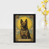 Duitse herdershond Tarot Kaart (Gele Bloem)