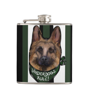 Duitse Herdershond Underdog Heupfles