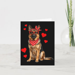 Duitse Herdershond Valentijnsdag Hond Liefhebber H Kaart