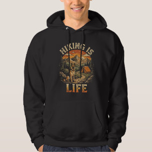 Duitse Herdershond Wandelavontuur Vintage Hoodie