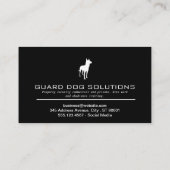 Duitse Herdershond Zittend | Hondentrainer Visitekaartje (Achterkant)