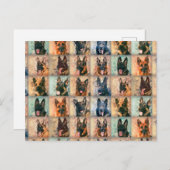 Duitse herdershonden - GSD - Collage voor digitale Briefkaart (Voorkant / Achterkant)