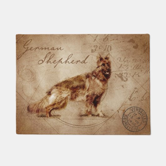  duitse herderstormat. deurmat (Voorkant)