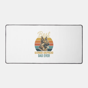Duitse Herdersvader Vintage Sunset Shirt Ontwerp Bureaumat