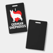 Duitse Herderswolfhond Badge (Voor- en achterkant)