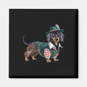 Duitse hond teckel Beierse Weiner worst _3 Magneet