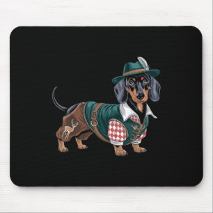 Duitse hond teckel Beierse Weiner worst _3 Muismat