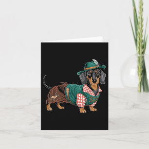 Duitse hond teckel Beierse Weiner worst _4 Kaart