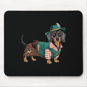 Duitse hond teckel Beierse Weiner worst _4 Muismat