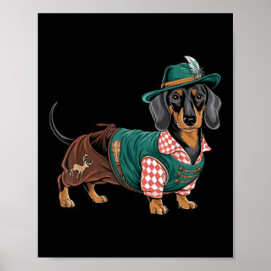 Duitse hond teckel Beierse Weiner worst _4 Poster