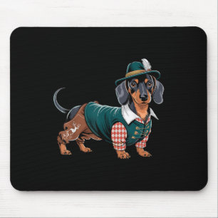 Duitse hond teckel Beierse Weiner worst _5 Muismat