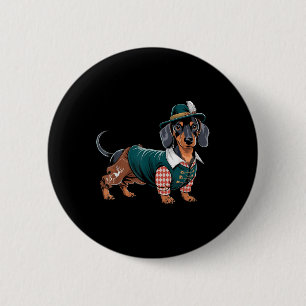 Duitse hond teckel Beierse Weiner worst _5 Ronde Button 5,7 Cm