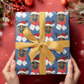 Duitse Hondenrassen voor kerstWaterverf Shepherd Cadeaupapier