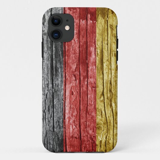 Duitse houten vlag Case-Mate iPhone case (Achterkant)