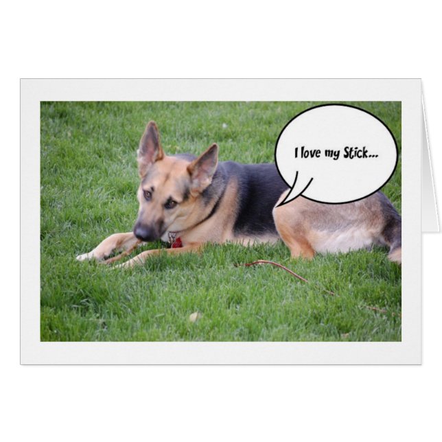 Duitse Humor Shepherd (Voorkant Horizontaal)