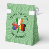 Duitse Ierse Amerikaanse Shamrock gepersonaliseerd Bedankdoosjes (Achterkant)