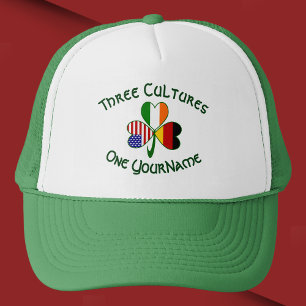 Duitse Ierse Amerikaanse Shamrock Persoonlijke  Trucker Pet