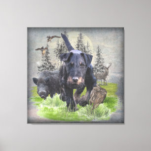 Duitse jaagterger (Jagddooder) Canvas Afdruk