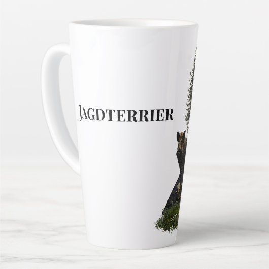 Duitse jaagterger (Jagddooder) Latte Mok (Linkerhoek)