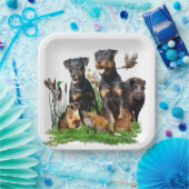 Duitse jaagterger (Jagddooder) Papieren Bordje (Feest)