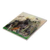 Duitse jaagterger (Jagddooder) Tegeltje (Zijkant)