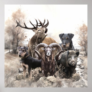 Duitse jachtterger poster