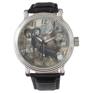 Duitse jachtterriër, de Jagdterriër, art Horloge