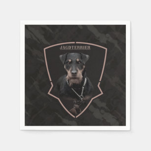Duitse Jachtterriër, de Jagdterrier, Kunst Servet