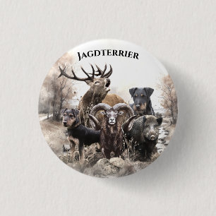 Duitse jachtterriers ronde button 3,2 cm
